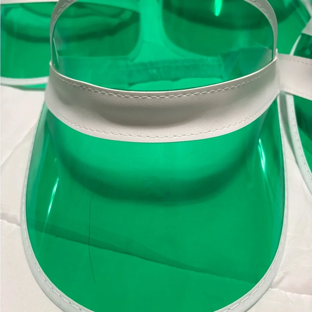 Green Plastic Party Visors